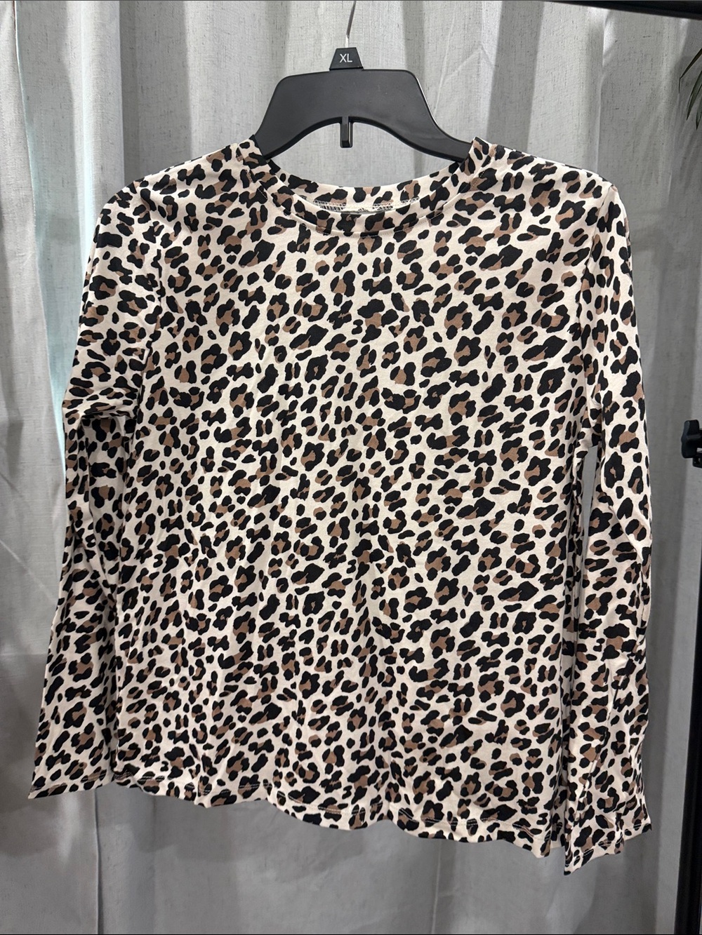 The Children's Place Leopard Print Long Sleeve Tee - Cream, Black, Brown